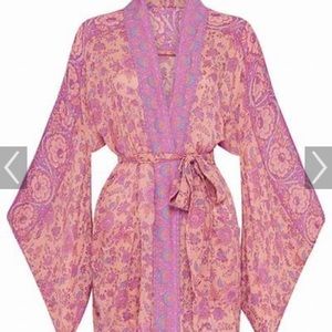 Spell Folksong short robe in blossom